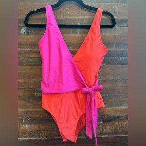 Summersalt Pink and Orange One Piece Swimsuit